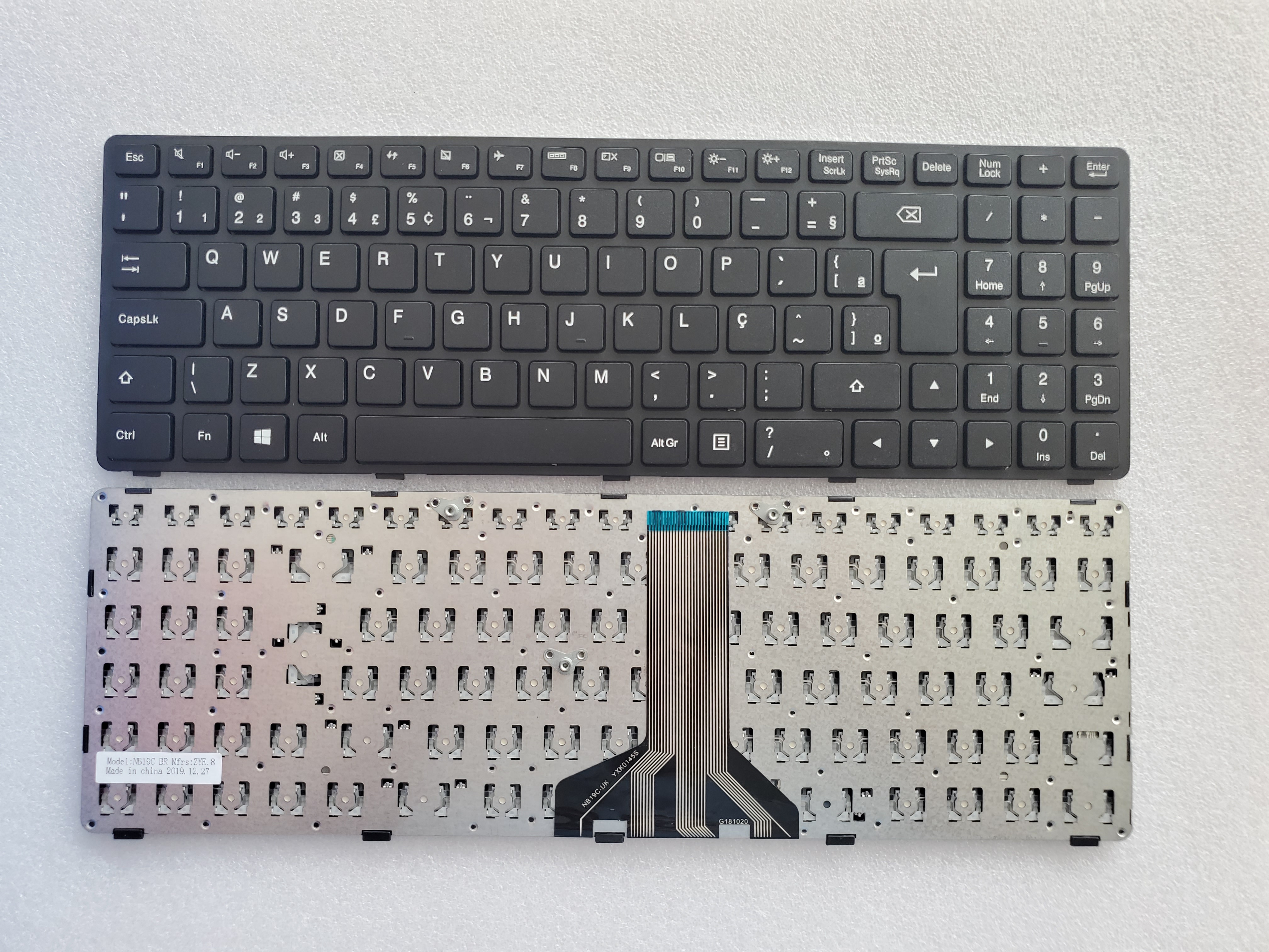 Picture of New Replacement Laptop Keyboard For LENOVO 100-15IBD long term BLACK FRAME BLACK (OEM) BR Layout